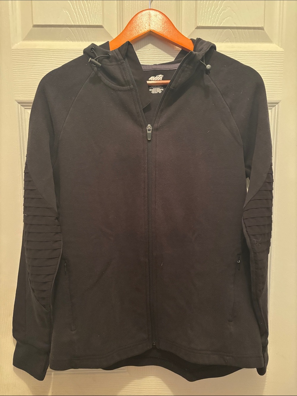 Avia Black Women's Full-Zip Hooded Jacket